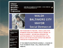 Tablet Screenshot of citizensoversightmaryland.com